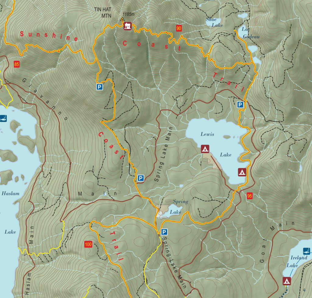 Section 8 of the SCT: Tinhat and Lewis Lake trail sections