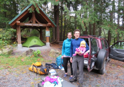 Family camping on the SCT