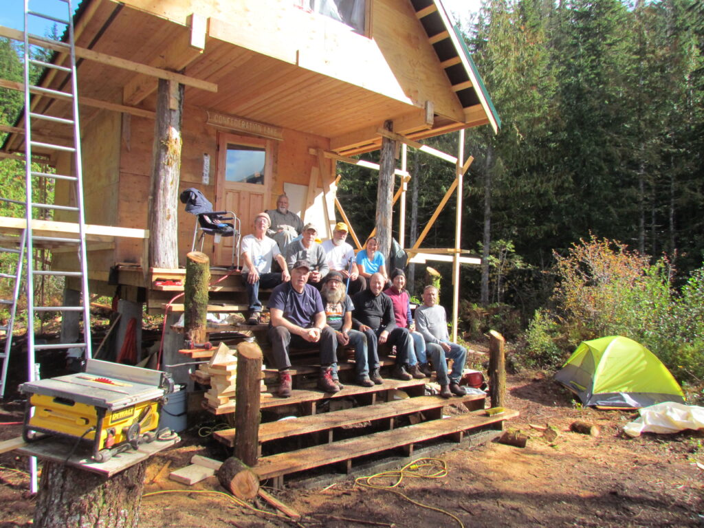 Confederation Lake new hut - work crew