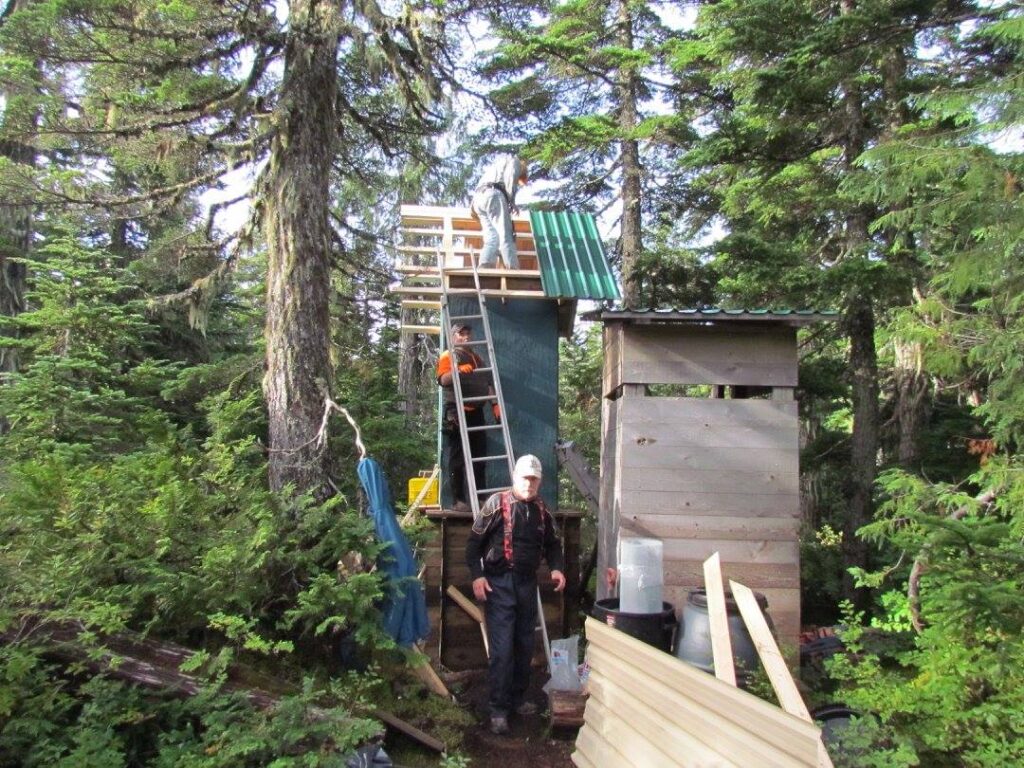 Building outhouse at Mt Troubridge on SCT