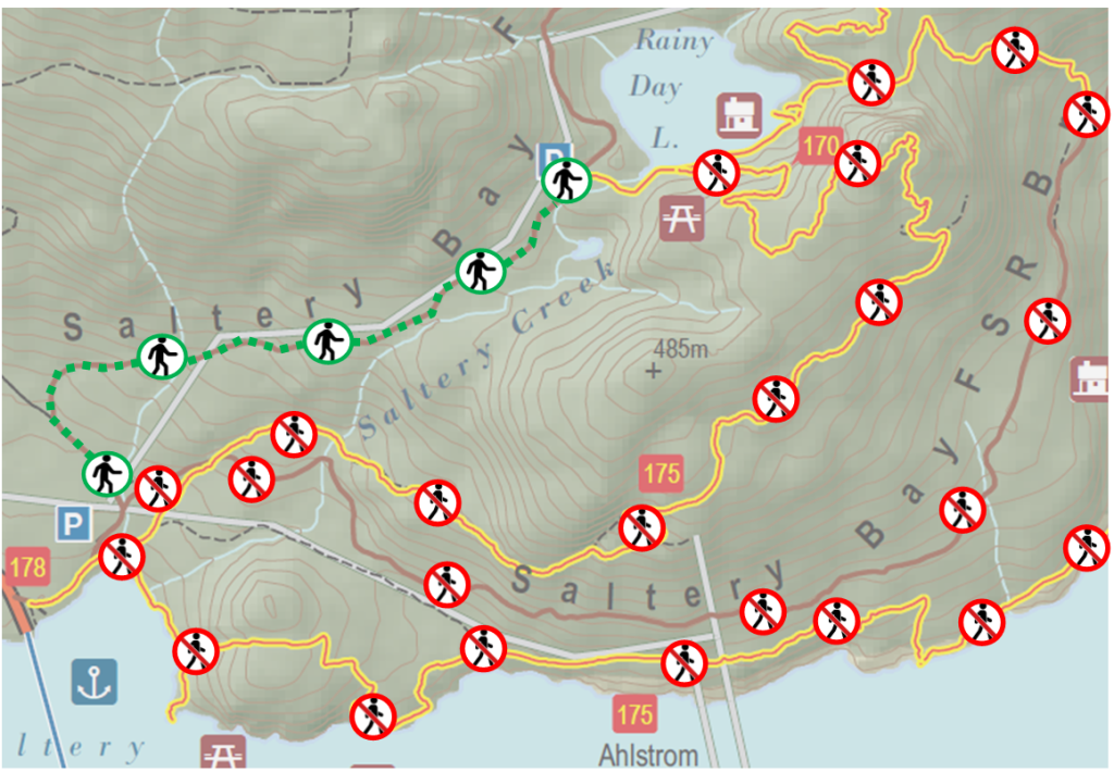 SCT Trail Closures Map